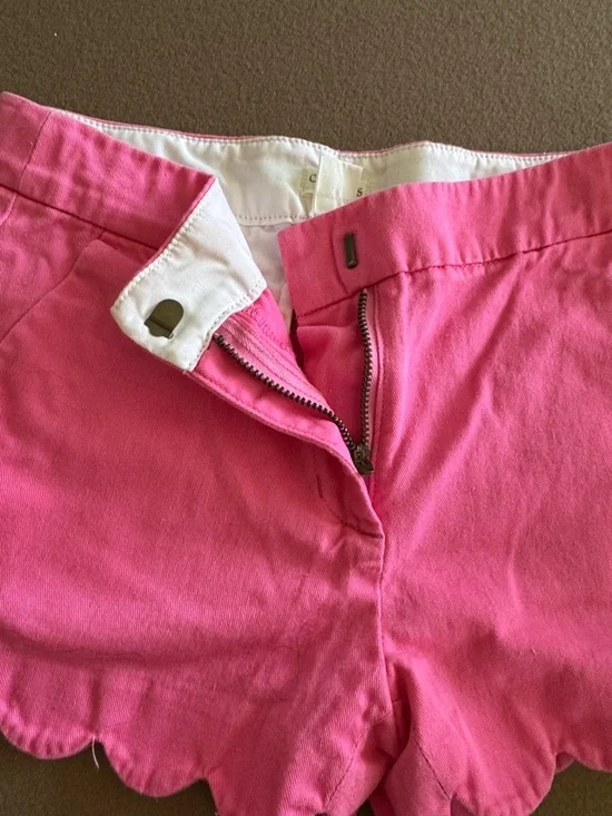 Crewcuts girls pink scallop hem shorts size 10 - Picture 3 of 4